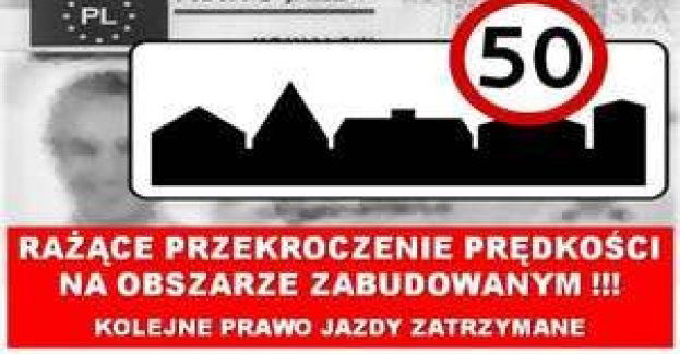 Jechał 109km/h przez miasto, został zatrzymany przez patrol ruchu drogowego