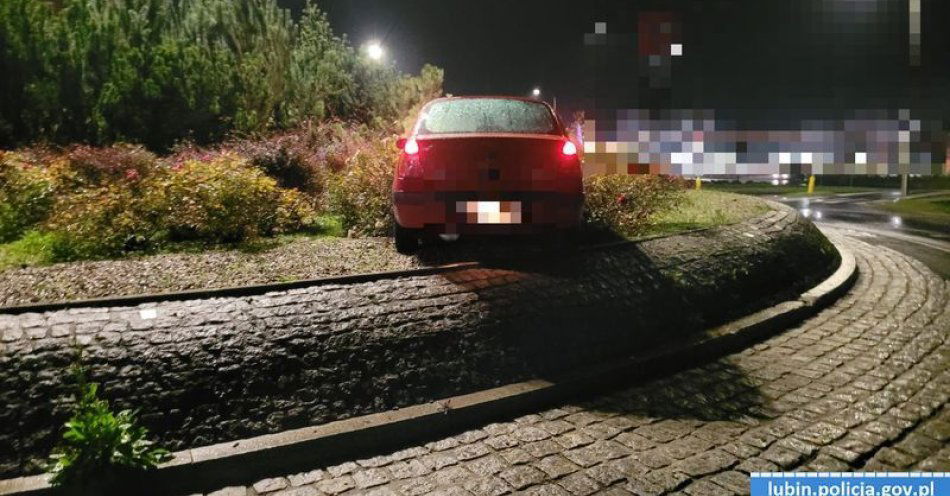 zdjęcie: Uciekał z ronda pijany i z narkotykami zatrzymany w Lubinie / fot. KPP w Lubinie