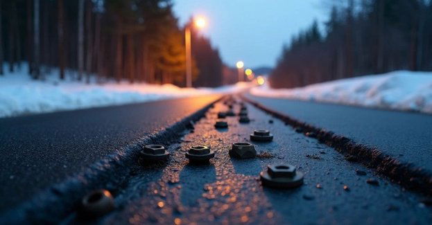 Gwoździe na jezdni w Pokrzywnicy policja szuka świadków