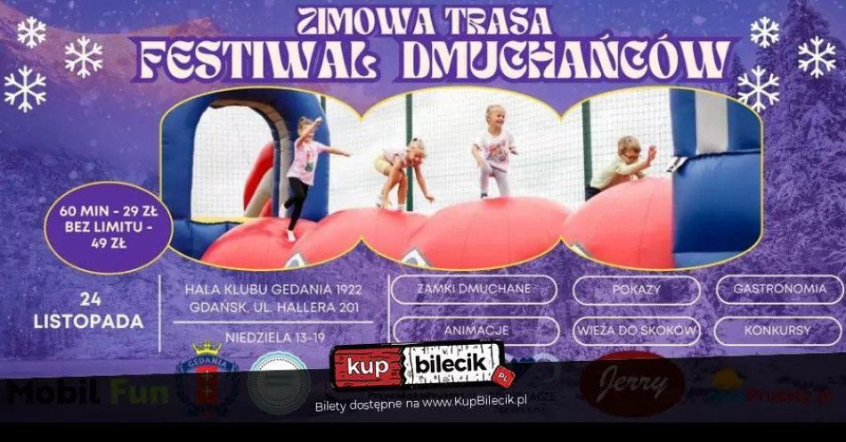 zdjęcie: Zimowa trasa - Festiwal Dmuchańców I Gdańsk / kupbilecik24.pl / Zimowa trasa - Festiwal Dmuchańców I Gdańsk