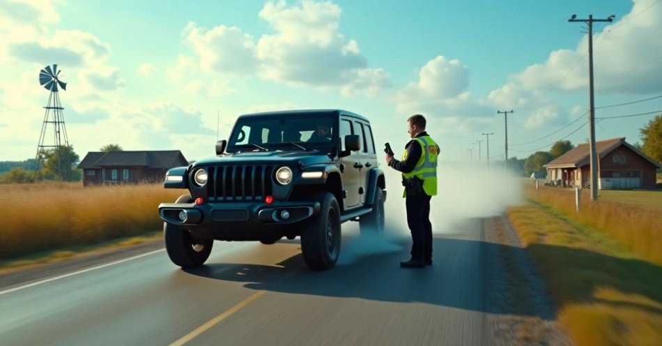 zdjęcie: Jeep pędził 146 km/h poza obszarem zabudowanym prawo jazdy zatrzymane / TM/ przykładowa ilustracja