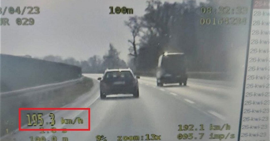 zdjęcie: Pędził autostradą 195 km/h do tego był poszukiwany / fot. KMP w Legnicy