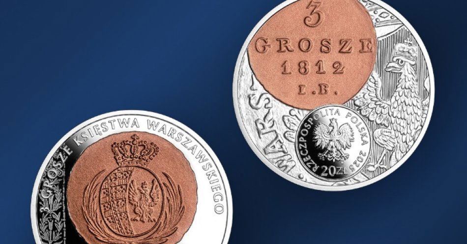 zdjęcie: Nowe monety kolekcjonerskie NBP: 3 grosze Księstwa Warszawskiego / fot. nadesłane