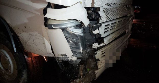Zdarzenie drogowe na tymczasowym moście na rzece Włodawka