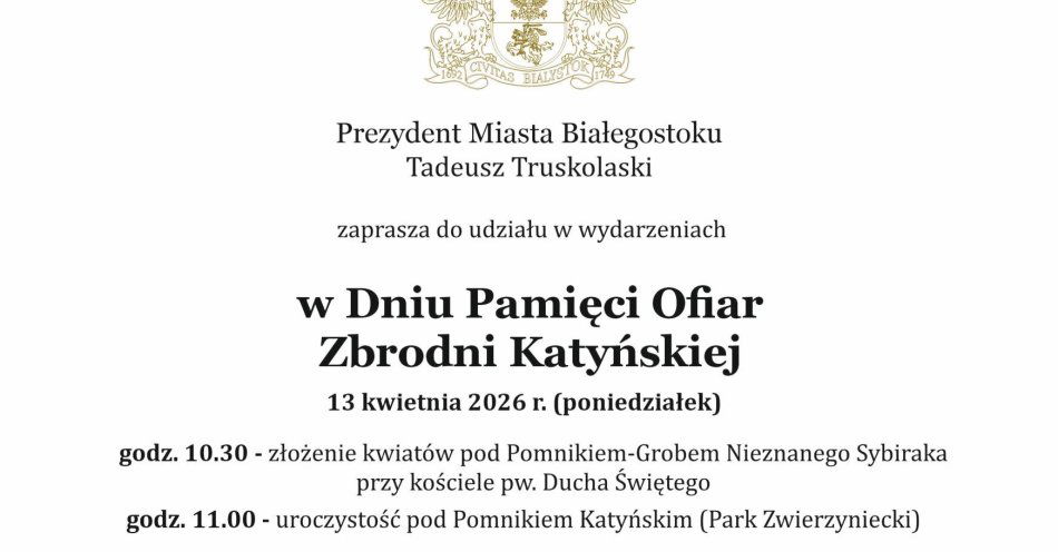 zdjęcie: Pamiętamy o Katyniu i Sybirze / fot. nadesłane