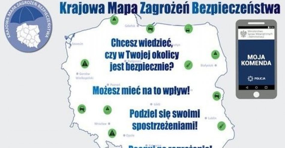 zdjęcie: Styczeń na Krajowej Mapie Zagrożeń Bezpieczeństwa / fot. KPP w Grójcu