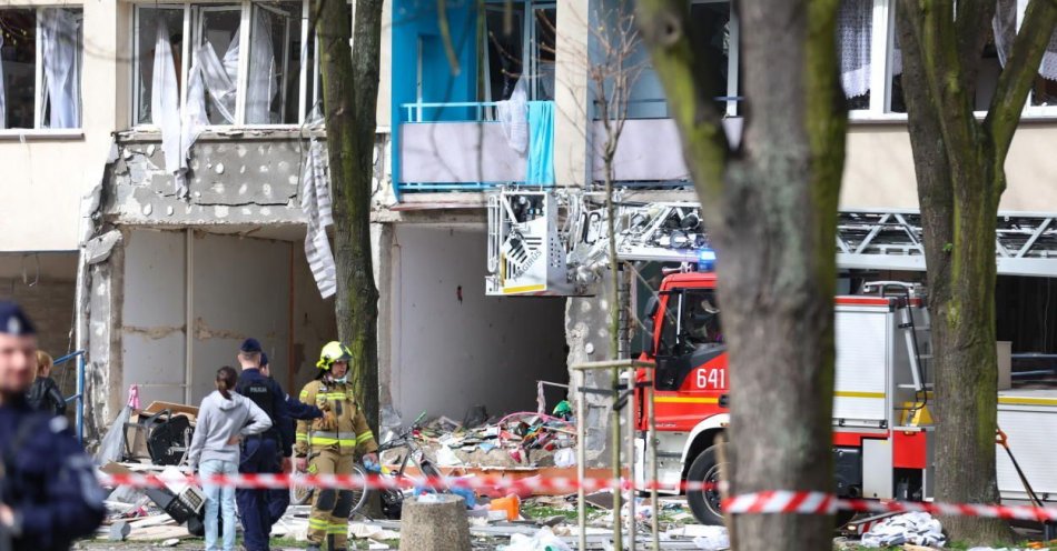 zdjęcie: Zmarł najciężej poszkodowany w wybuchu gazu w Tychach / fot. PAP