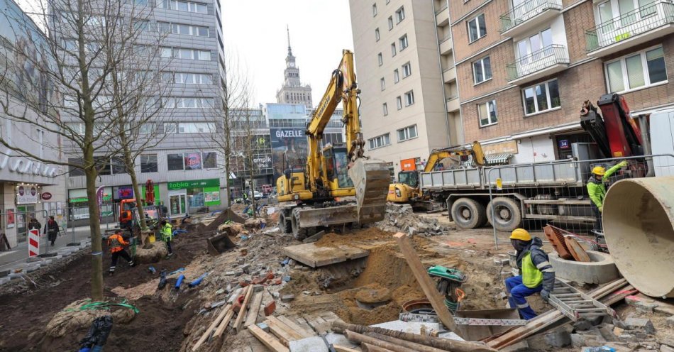 zdjęcie: Nowy duch miasta. Nowa Chmielna już się buduje / fot. PAP