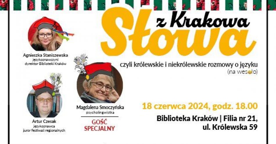 zdjęcie: Słowa z Krakowa, czyli rozmowy o języku w Bibliotece Kraków / fot. UM Kraków / Fot. Biblioteka Kraków