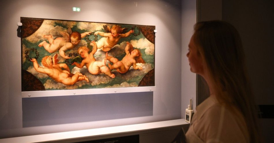 zdjęcie: Putta, czyli nagie, pulchne aniołki na wystawie w Muzeum Narodowym w Krakowie / fot. PAP