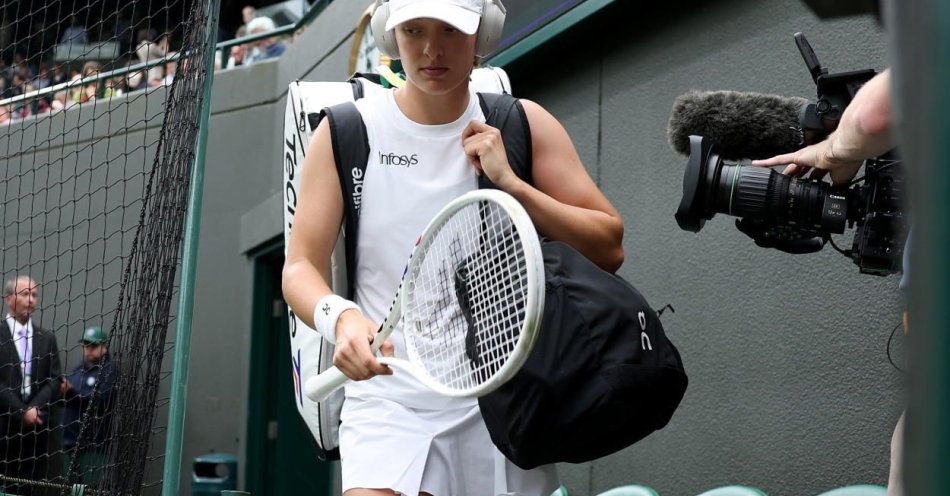 zdjęcie: Wimbledon - Świątek zagra w sobotę około 16.30 / fot. PAP