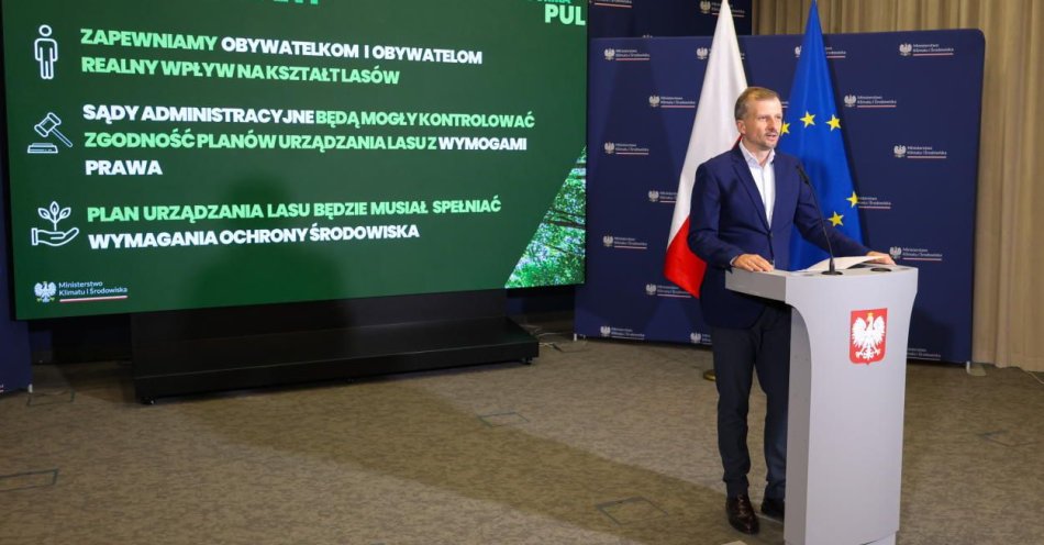 zdjęcie: Dajemy społeczeństwu realną możliwość zaskarżenia Planu Urządzania Lasu / fot. PAP