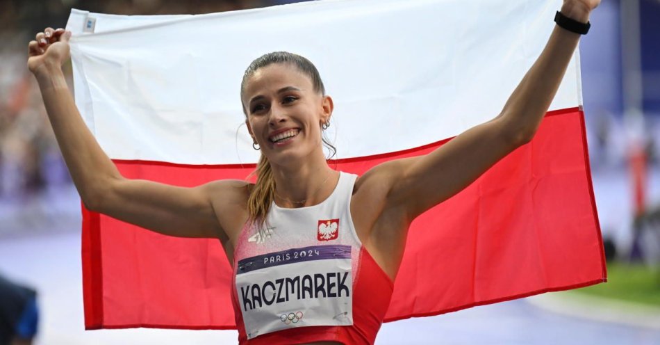 zdjęcie: Lekkoatletyka - brązowy medal Kaczmarek w biegu na 400 m / fot. PAP