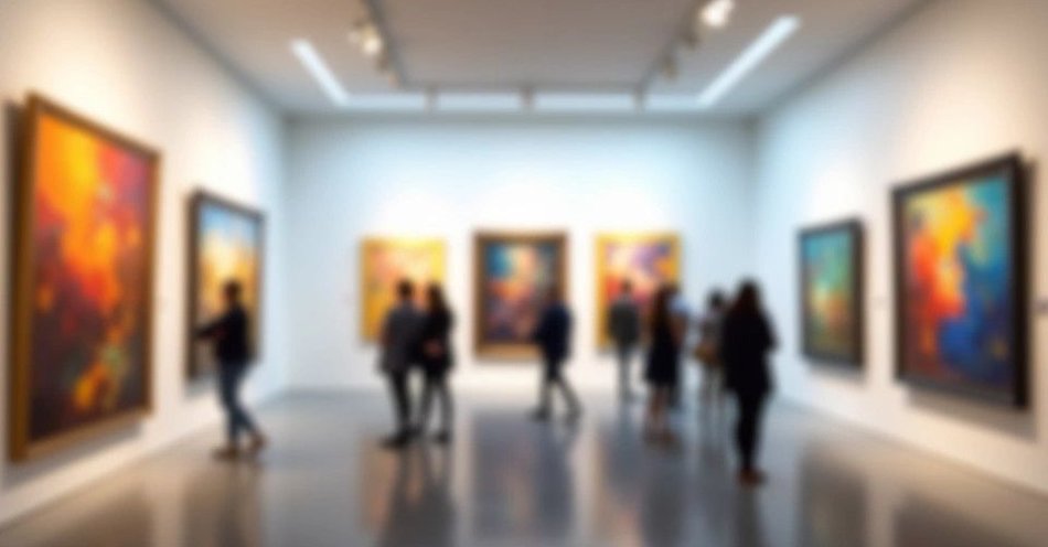 zdjęcie: Baltic Art Promotion 2026 - sztuka i emocje w słupskim Ratuszu / Wnętrze galerii sztuki z obrazami na ścianach /TMAI