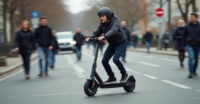 Nieletni na hulajnodze bez uprawnień zatrzymany w Nakle