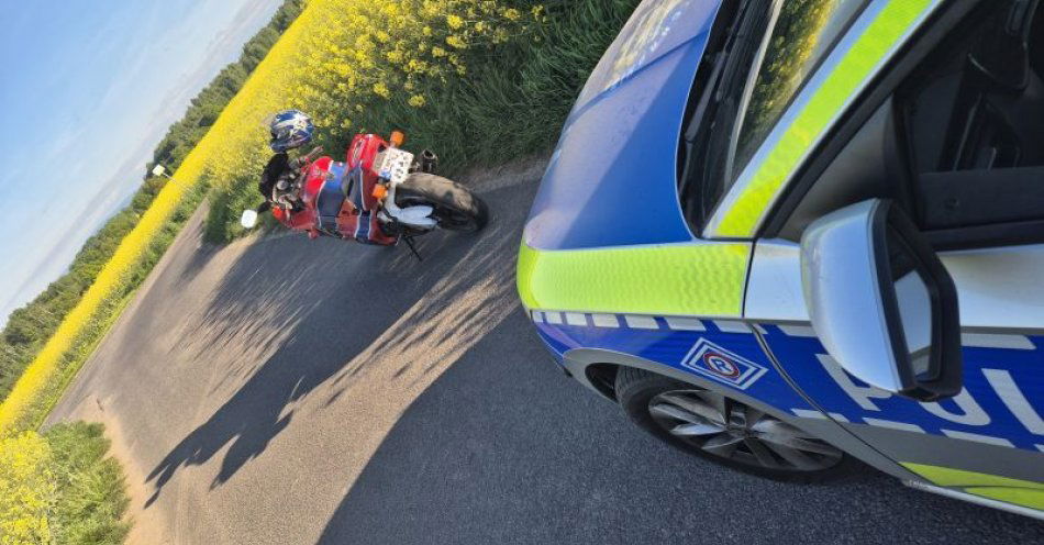 zdjęcie: Motocyklista odpowie za złamanie sądowego zakazu oraz prowadzenie pod wpływem alkoholu i narkotyków / fot. KPP w Zgorzelcu