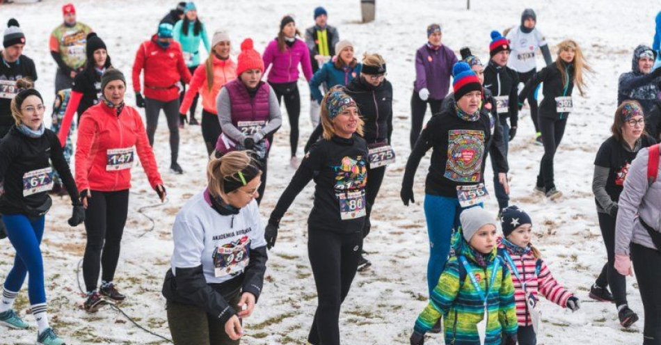 zdjęcie: Bieg WOŚP na Plaży Miejskiej w Rudniku / fot. UM Grudziądz