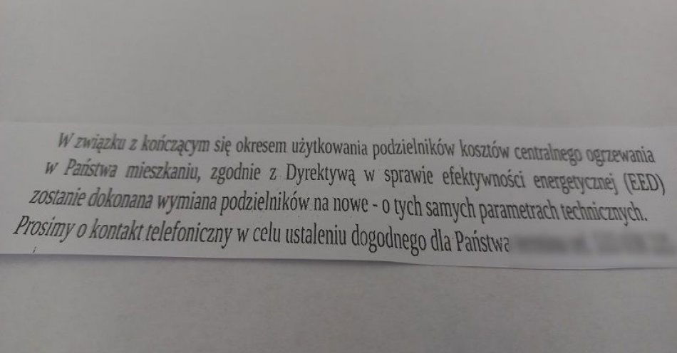 zdjęcie: Uwaga na fałszywą informację dot. wymiany podzielników kosztów ogrzewania na osiedlu Kopernik / fot. KMP w Legnicy