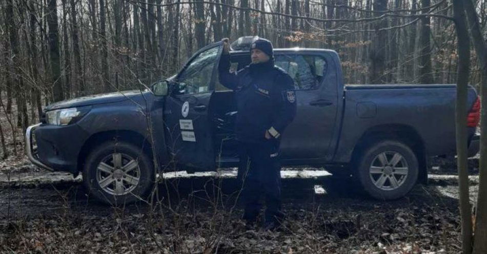 zdjęcie: Wspólny patrol ze Strażą Leśną / fot. KPP Mogilno