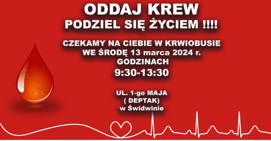 zdjęcie: Jesteś lub chcesz być krwiodawcą? / fot. KPP w Świdwinie