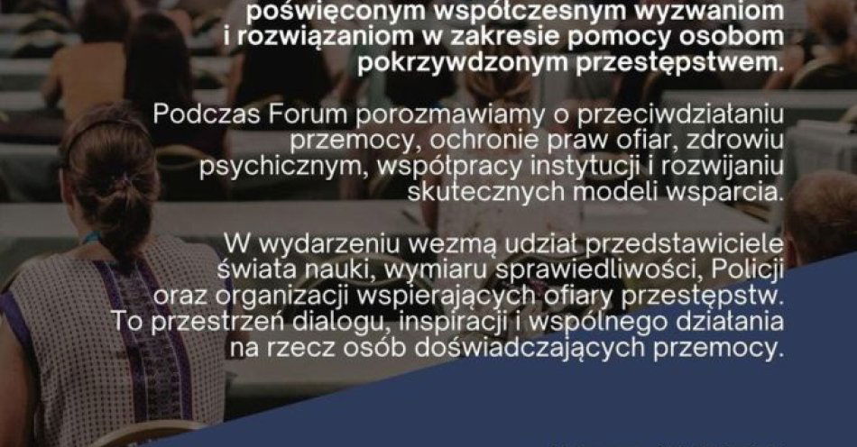 zdjęcie: Gdańskie Forum Wiktymologiczne: standardy pomocy ofiarom / fot. KMP w Gdańsku
