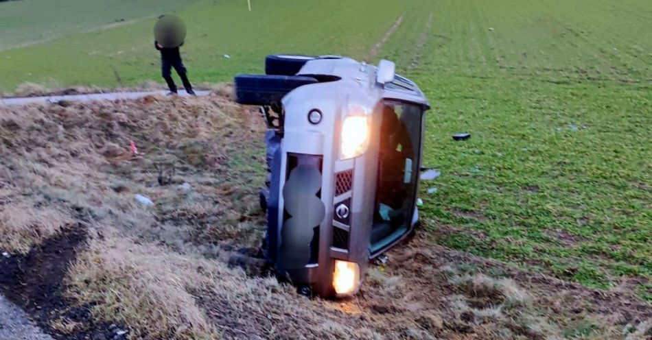 zdjęcie: Kolizja w Bykowszczyźnie. Zachowajmy ostrożność na drodze ! / fot. KPP Lubartów