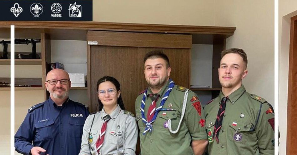 zdjęcie: Betlejemskie Światełko Pokoju / fot. KPP w Kwidzynie