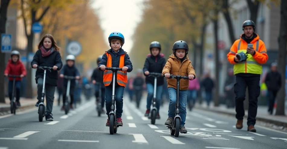 zdjęcie: Minimalny wiek 13 lat dla użytkowników hulajnóg / TM/ przykładowa ilustracja