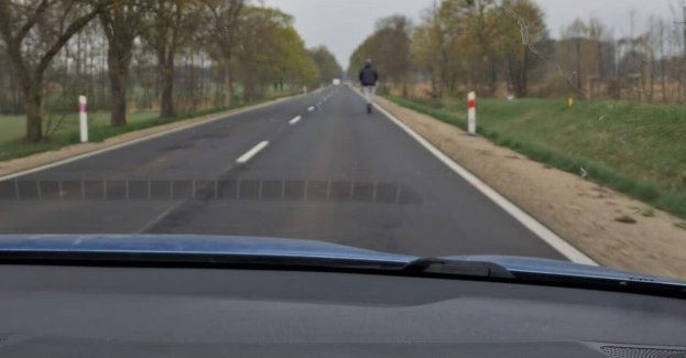 Hulajnoga elektryczna na drodze wojewódzkiej 182 mandat