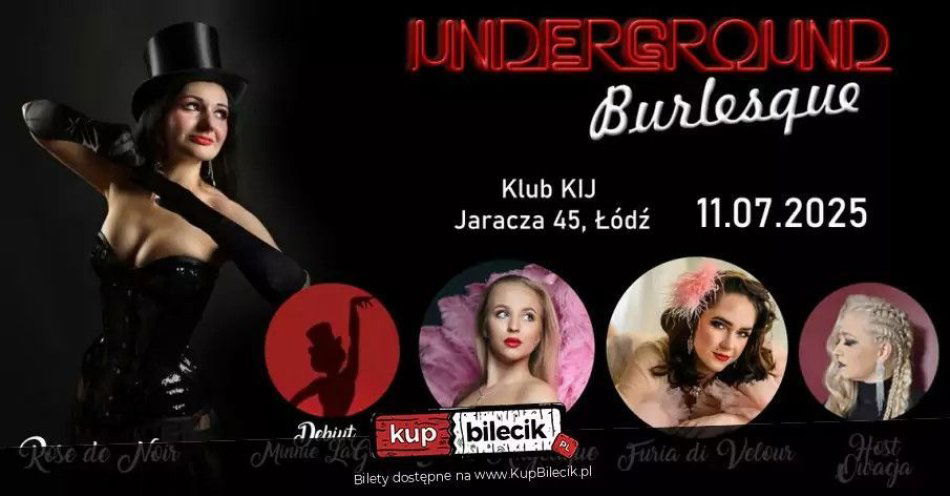 zdjęcie: Burleska by Rose de Noir w klubie KIJ / kupbilecik24.pl / Burleska by Rose de Noir w klubie KIJ