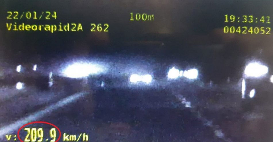 zdjęcie: Pędził S5 z prędkością 209 km/h / fot. KPP w Świeciu