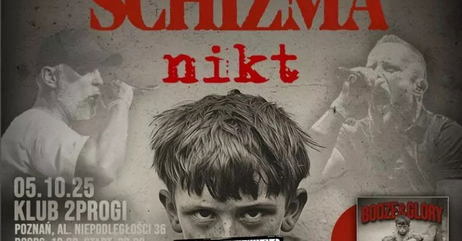 zdjęcie: Koncert Booze & Glory Schizma Nikt Poznań 2 Progi / kupbilecik24.pl / Koncert Booze & Glory / Schizma / Nikt Poznań 2 Progi