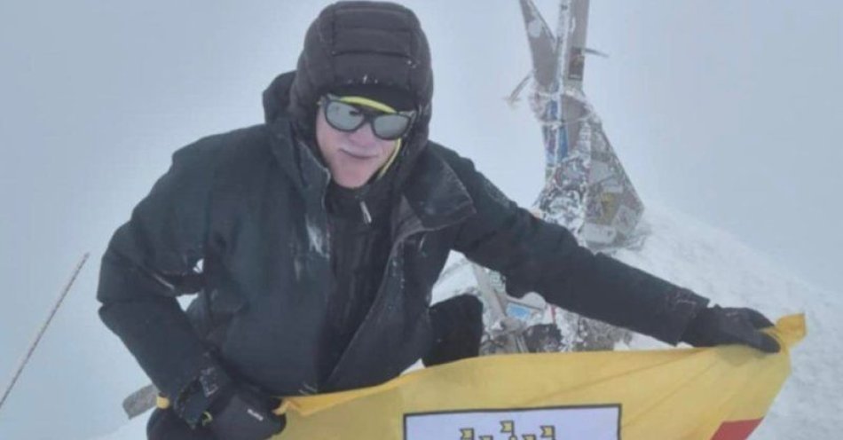 zdjęcie: Grudziądzanin Wojciech Pless zdobył Mount Elbrus / fot. UM Grudziądz