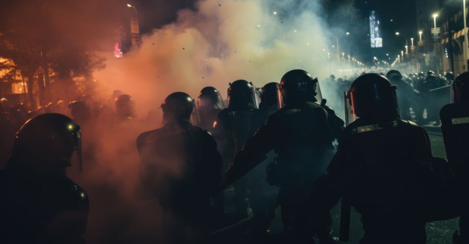 zdjęcie: Policjanci interweniowali przed meczem finału Ligi Konferencji / v30592808