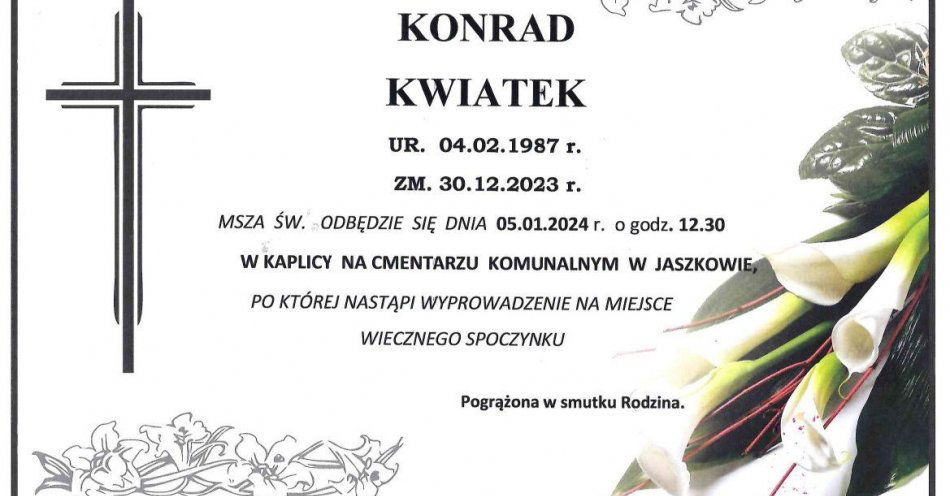 zdjęcie: Ostatnia droga Naszego Kolegi asp. Konrada Kwiatka / fot. KMP w Legnicy