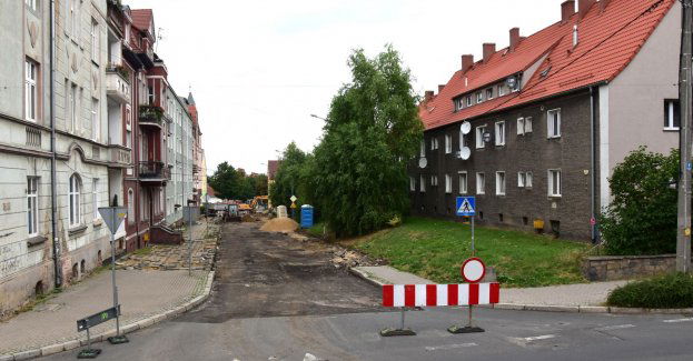 Ulica 11 Listopada w przebudowie