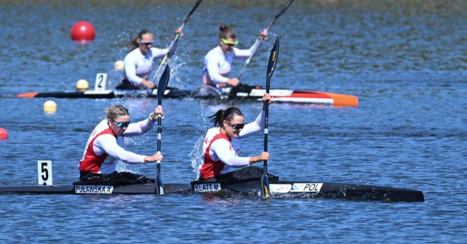 zdjęcie: Złoty medal Puławskiej i Klatt w dwójce na 500 m / fot. PAP