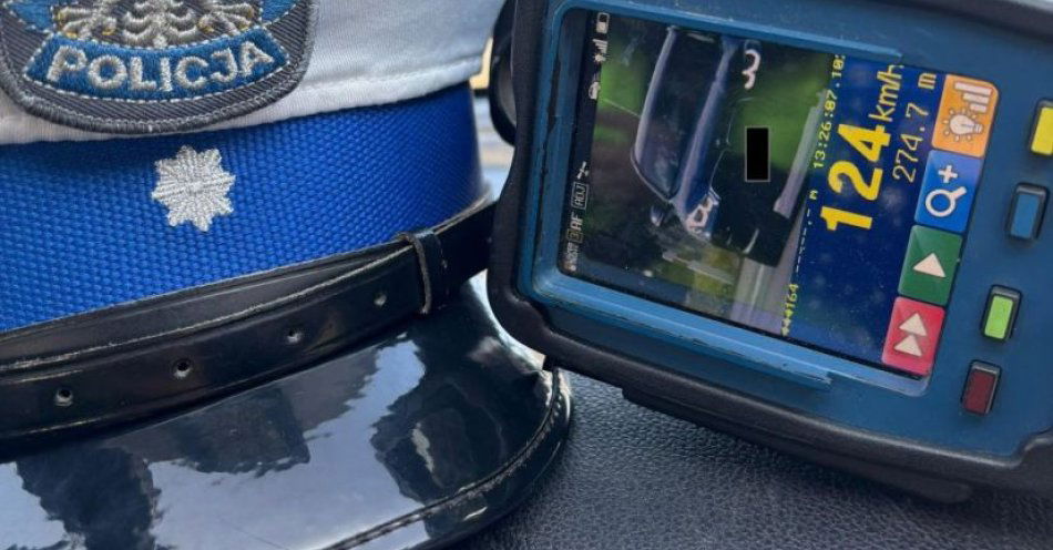 zdjęcie: Młoda kierująca w Szymanowicach pędziła 124 km/h / fot. KPP w Łowiczu