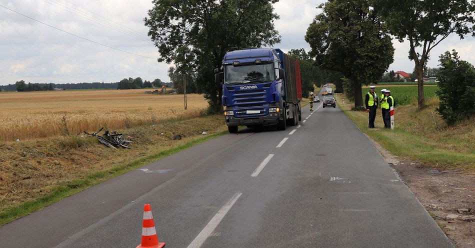 zdjęcie: Potrącenie rowerzysty w Bytoniu (pow. radziejowski) / fot. KPP w Radziejowie