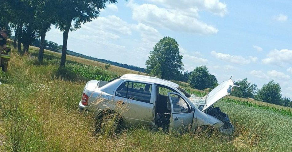 zdjęcie: Zdarzenie drogowe z udziałem nietrzeźwego kierującego / fot. KPP w Makowie Mazowieckim