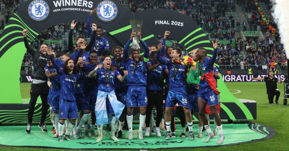 zdjęcie: Triumf Chelsea Londyn po wygranej we Wrocławiu z Betis Sewilla 4:1 / fot. PAP
