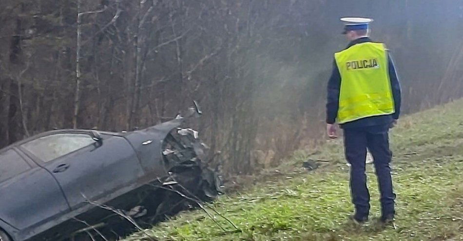 zdjęcie: Śmiertelny wypadek na DK-91 w Klekowcu / fot. KPP w Radomsku