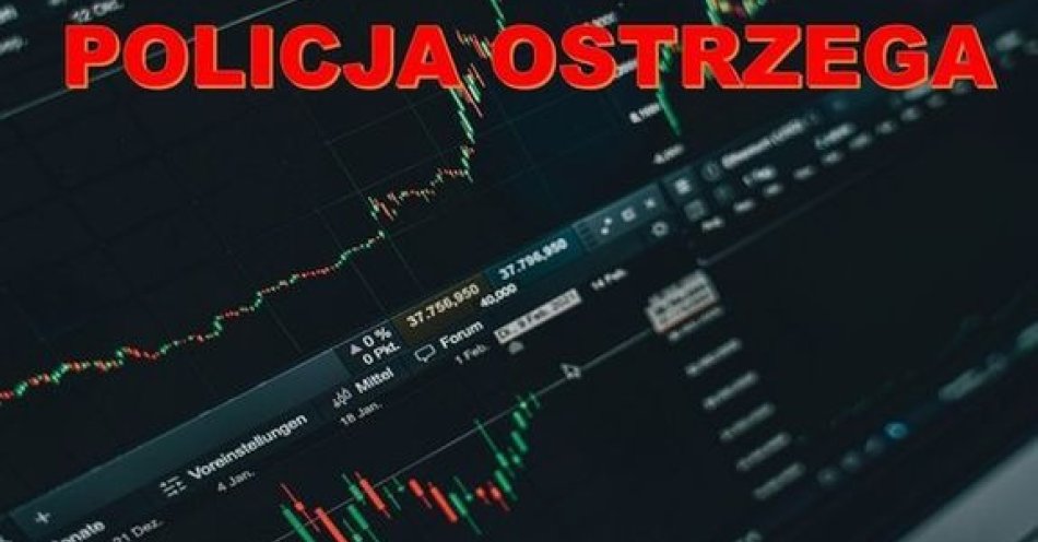 zdjęcie: Policja ostrzega przed oszustwami na kryptowaluty / fot. KPP w Miliczu