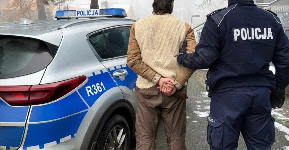 zdjęcie: Spał w szkole po wybiciu szyb. Czech zatrzymany / fot. KPP w Pszczynie