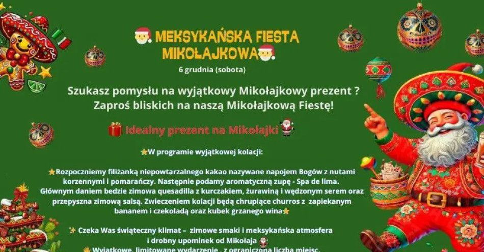 zdjęcie: Meksykańska Fiesta Mikołajkowa w Gliwicach! / kupbilecik24.pl / Meksykańska Fiesta Mikołajkowa w Gliwicach!