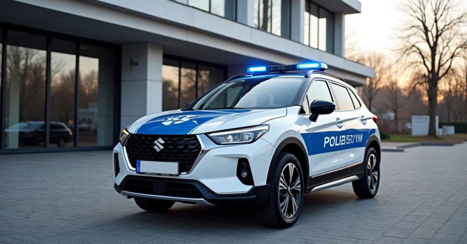 zdjęcie: Nowy radiowóz Suzuki S Cross w augustowskiej policji / TM/ przykładowa ilustracja