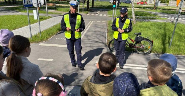 Edukacja w miasteczku ruchu drogowego w Stąporkowie