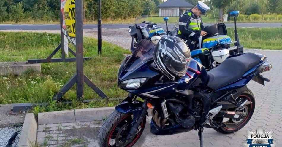 zdjęcie: Konsekwencje za jazdę motocyklem bez uprawnień / fot. KMP w Radomiu