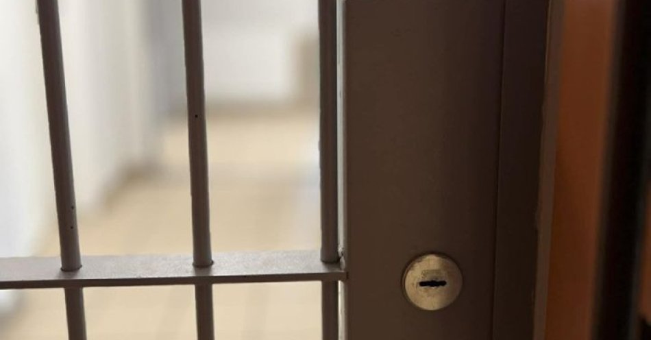 zdjęcie: Poszukiwany zatrzymany w pociągu dzięki policyjnemu nosowi / fot. KPP w Gryficach Krata wejściowa do PDOZ