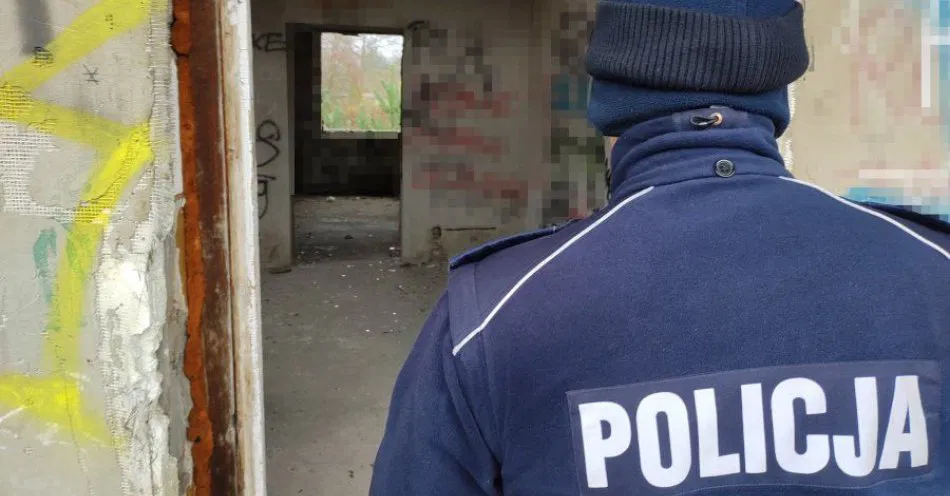 zdjęcie: Policja sprawdza pustostany i altanki by ratować osoby bezdomne / fot. KPP Jędrzejów